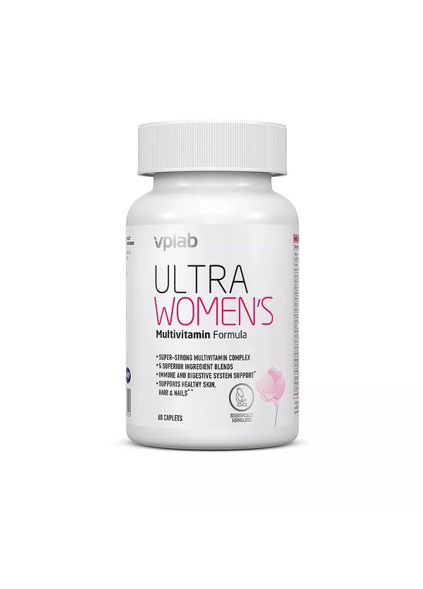 Мультивитаминный комплекс для женщин Vp Lab Ultra Women Multivitamin 60Caplets VPLab Nutrition (288050670)