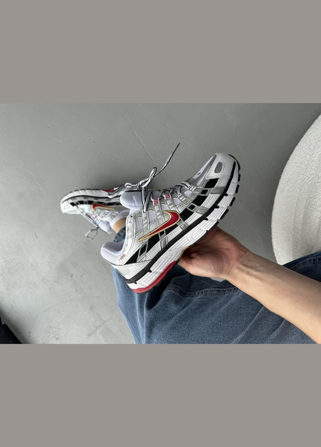 Кросівки жіночі і чоловічі Nike P-6000 grey white | Найк П-6000 сірі білі No Brand сірі демісезони (316506726)