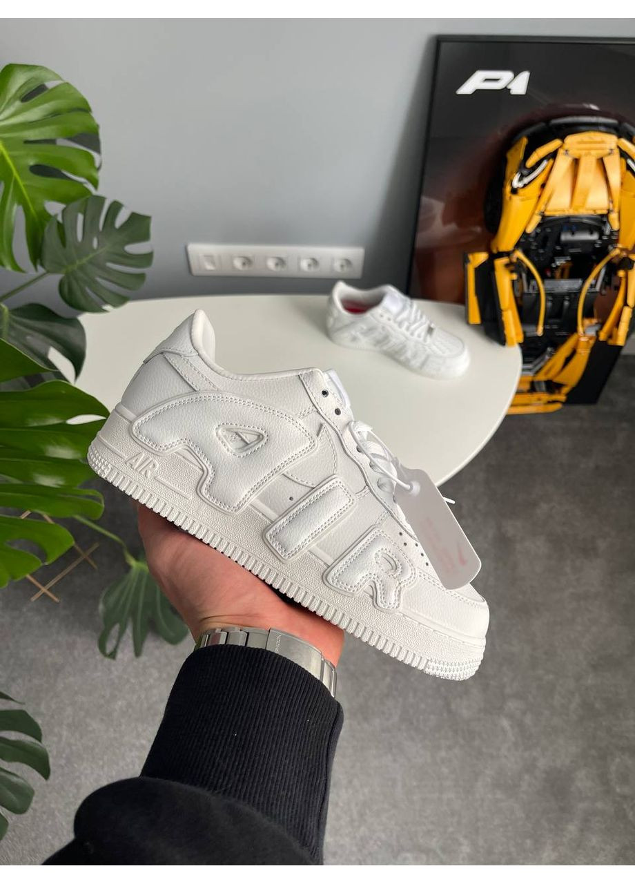 Белые демисезонные кроссовки мужские и женские nike air force plant flea white | найк эир форс плант белые No Brand