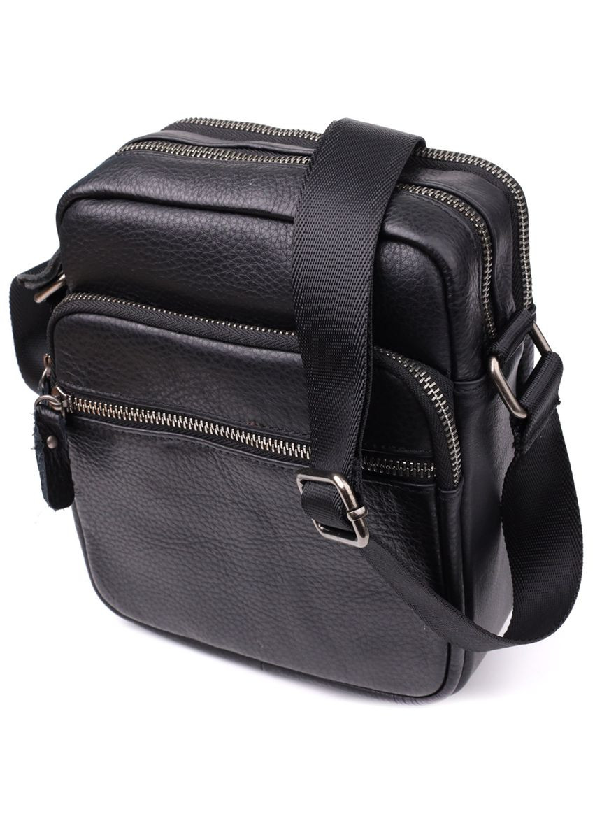 Вместительная мужская сумка на плечо из натуральной кожи 23022 Vintage (361679835)