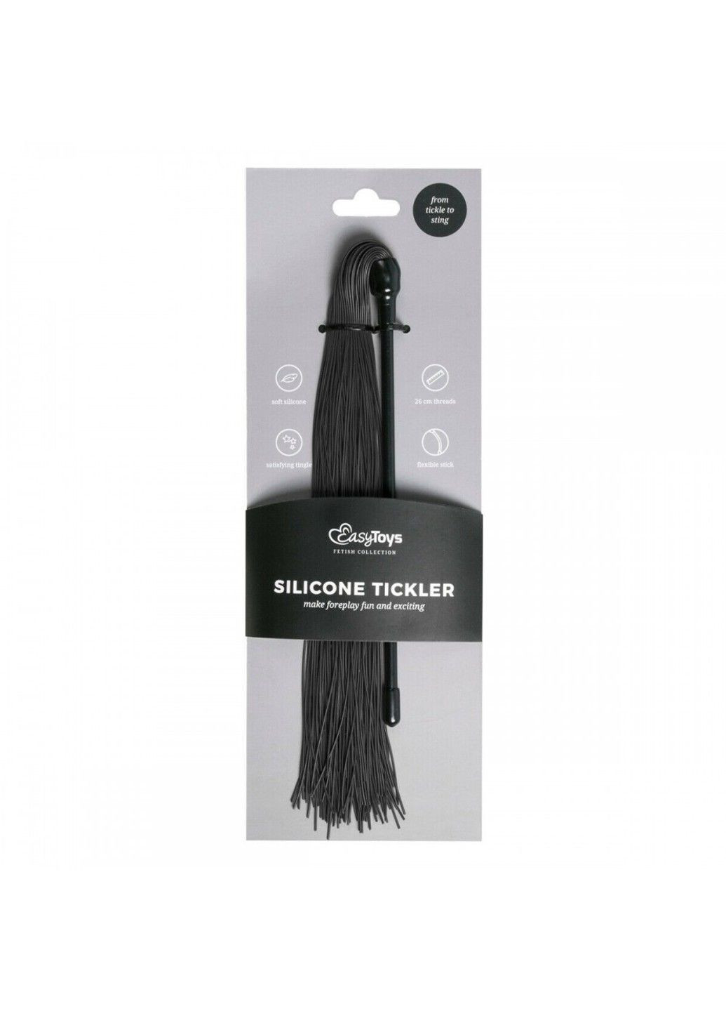 Плетіння силіконова Black Silicone Tickler EasyToys (290850950)