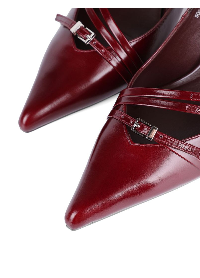 MIRATON Жіночі Туфлі 508A-15-N563 Бордовий Масло шкіра бордовий з, китай — демісезон (365434677)