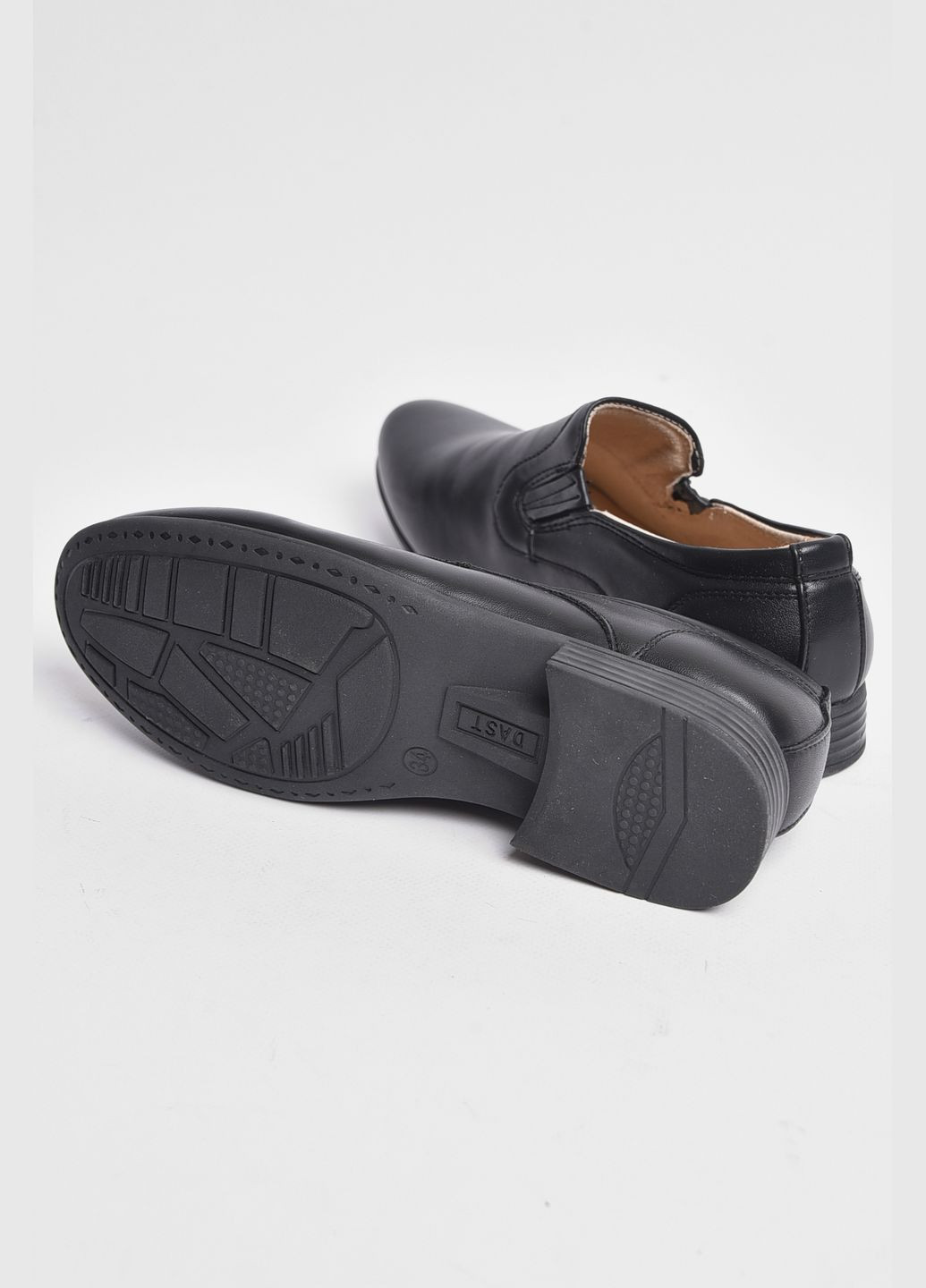 Туфлі підліткові для хлопчика чорного кольору Let's Shop (289456840)