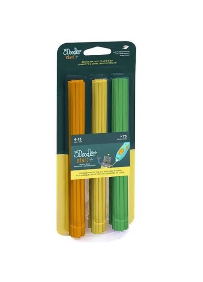 Набір стрижнів для 3D-ручки, 75 шт., помаранчевий, жовтий, зелений () 3Doodler Start 3DS-ECO-MIX2-75 (331861195)