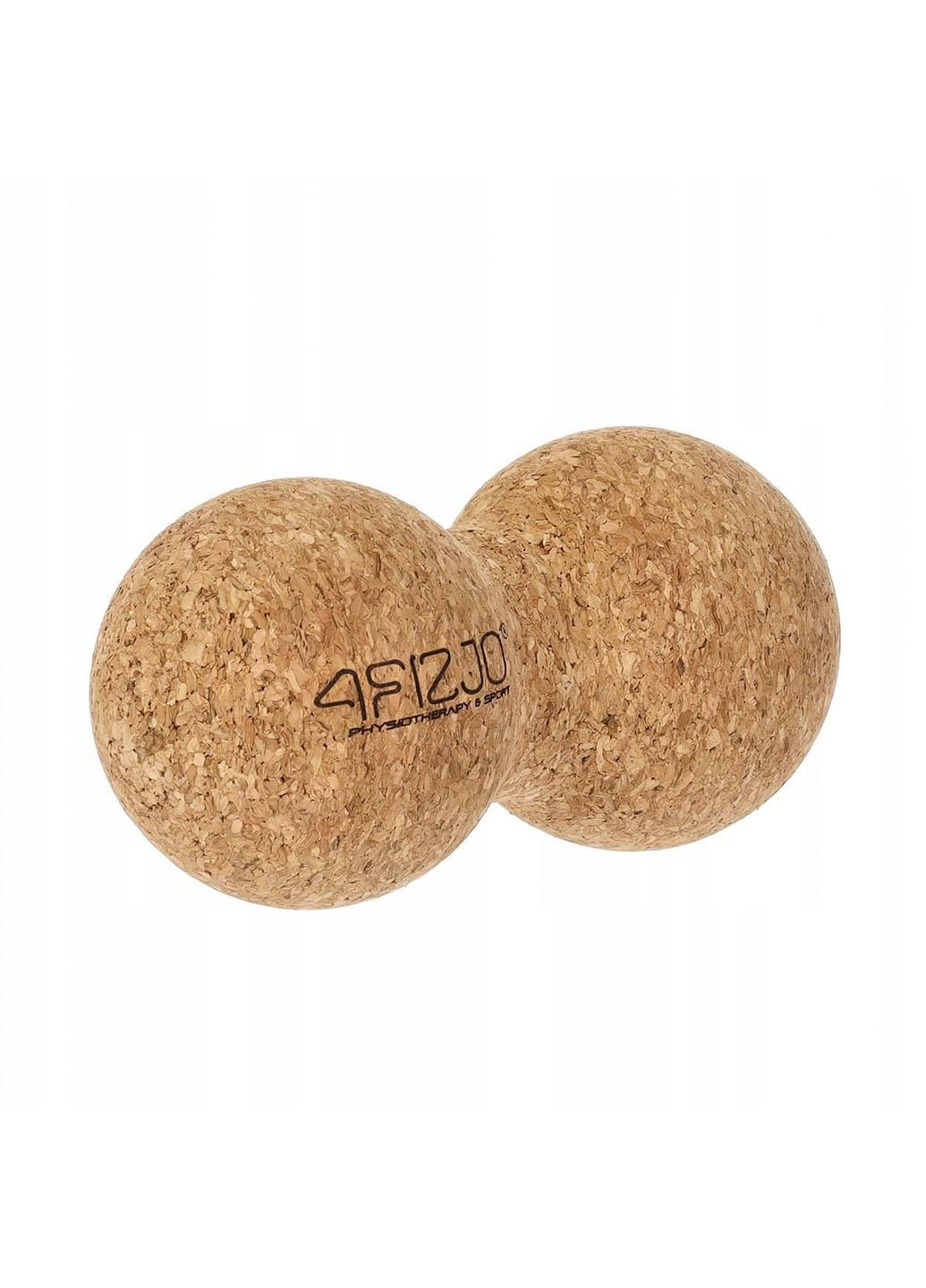Массажный мяч двойной Lacrosse DuoBall Cork 6.5 x 13.5 см 4FJ0568 4FIZJO (280911259)