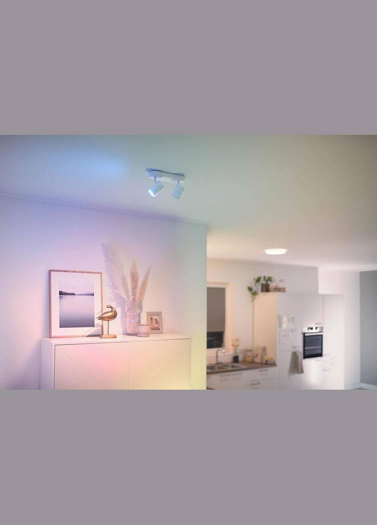 Світильник точковий накладний розумний IMAGEO Spots, 2х5W, 2200-6500K, RGB, Wi-Fi, WiZ (315503719)
