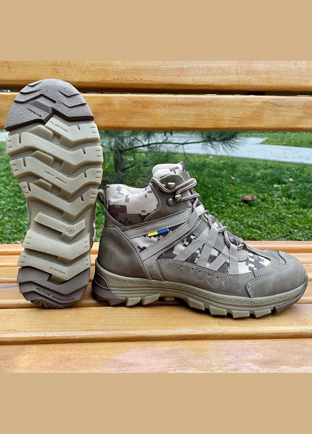 Зимові Берці Чоловічі Тактичні. 36-48р Койот+Піксель. Зносостійка підошва! BXZM-1026 No Brand (301148182)