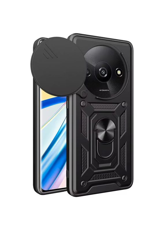 Ударостійкий чохол Camshield Serge Ring для Xiaomi Redmi A3 / A3x Black No Brand (340063752)