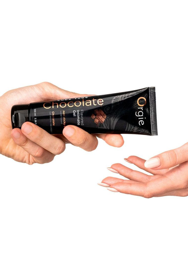 Лубрикант на водній основі Lube Tube Chocolate, 100 мл, зі смаком і ароматом шоколаду Orgie (367108027)