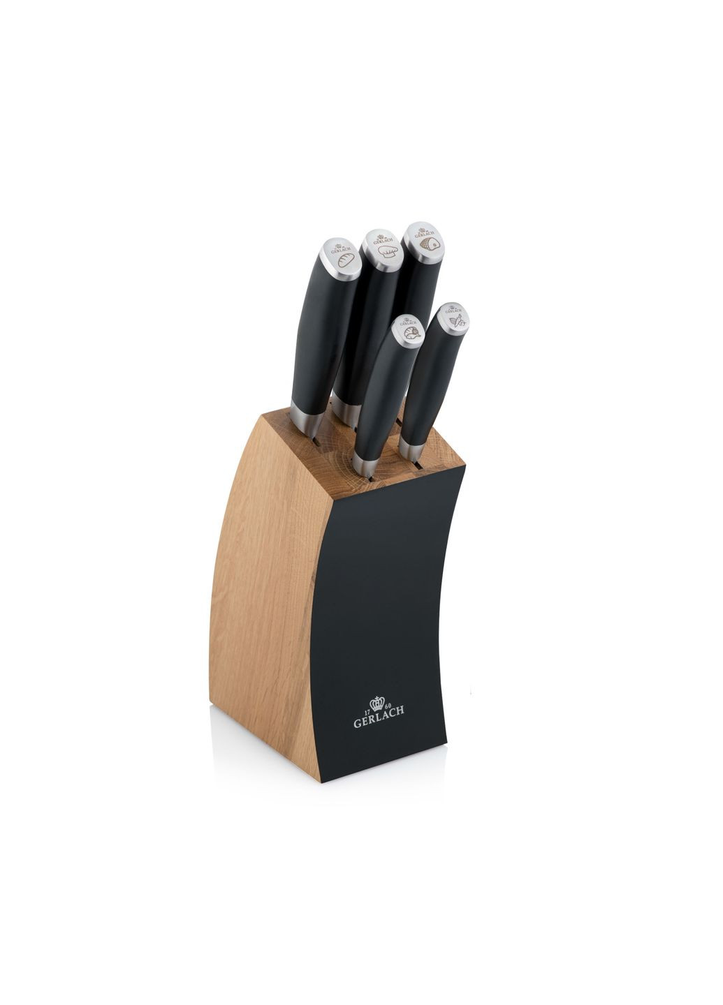 Набор из 5 кухонных ножей и подставки Deco (5901035500006) Gerlach (314781123)