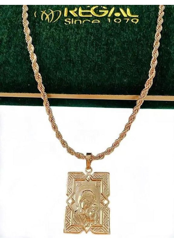 Позолоченная Цепочка 60см + Кулон. Позолота No Brand (351902899)