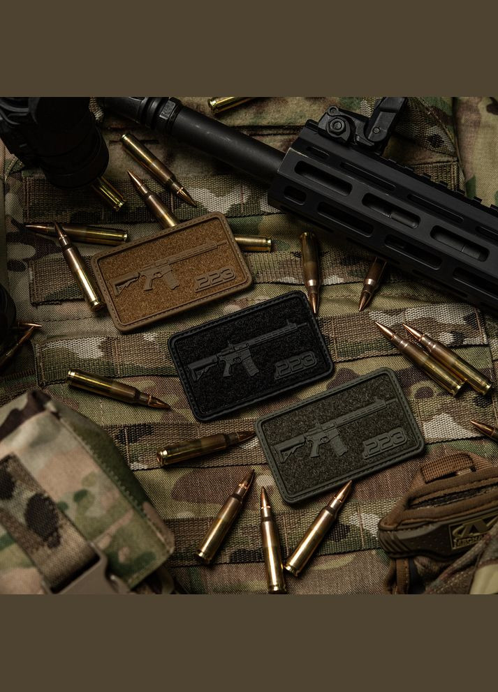 Нашивка AR-15 Velcro/PVC Coyote M-TAC (315047550)