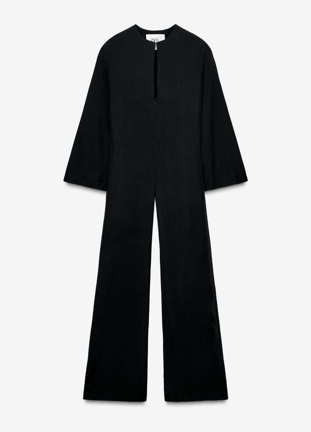 Комбинезон Zara однотонный чёрный