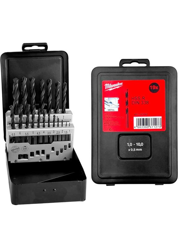Набор сверл HSS-R 19 шт (4932352468) Milwaukee (329405739)