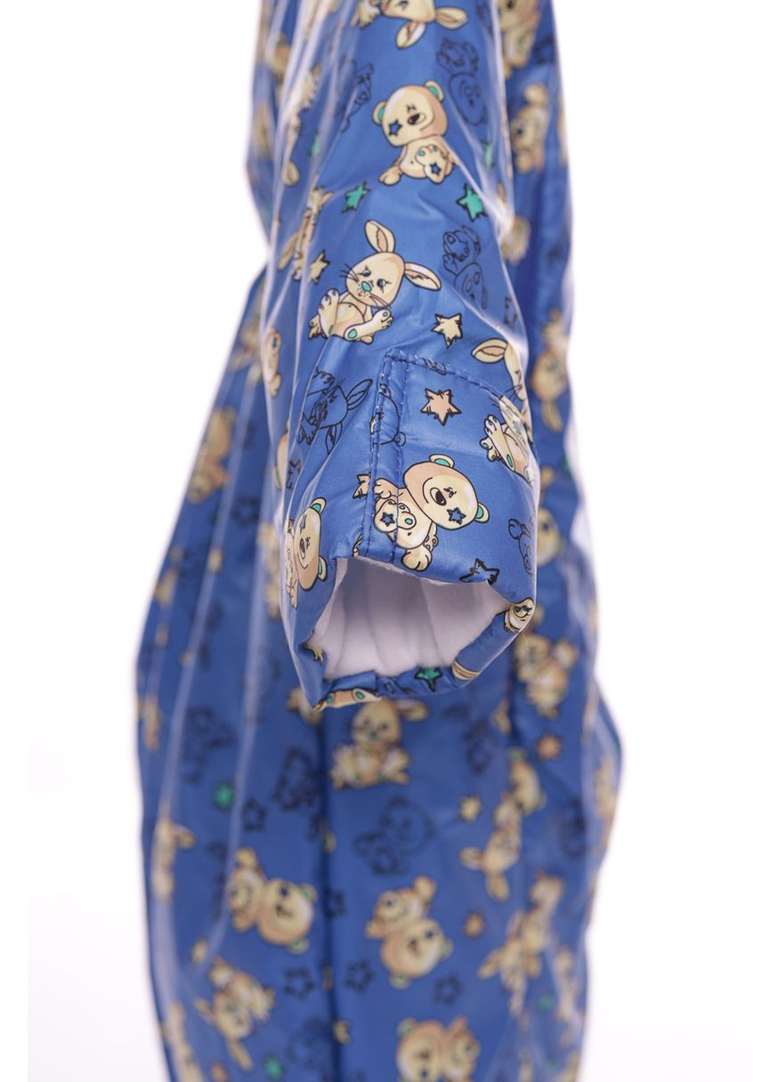 Комбінезон для хлопчика Трансформер на флісі із Зайчиком синій 86 см (37042) BABYKROHA (297200456)