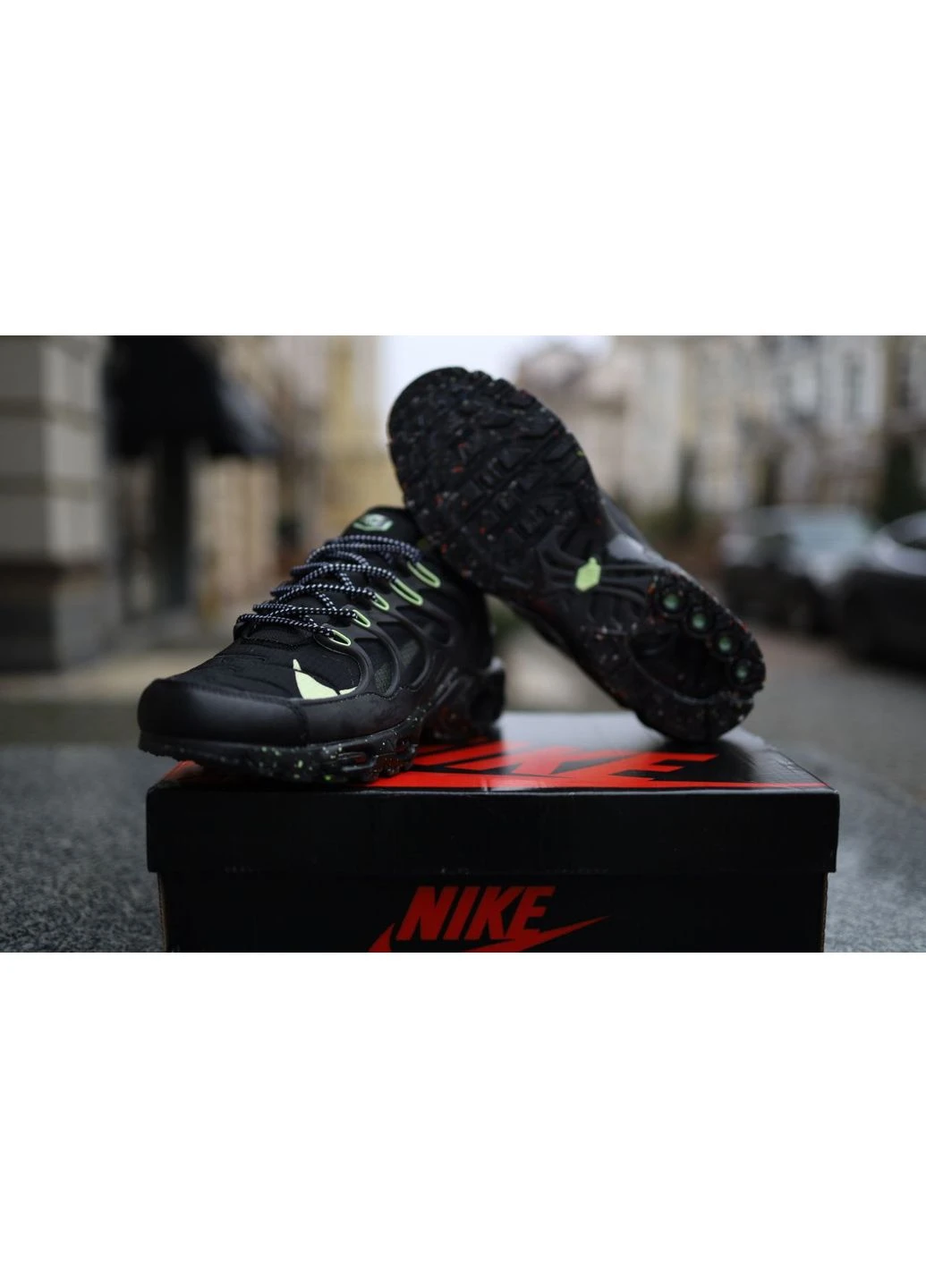 КРОСІВКИ ЖІНОЧІ NIKE AIR MAX TN TERRASCAPE PLUS BLACK GREEN НАЙК АІР МАКС ТН ПЛЮС ЧОРНІ No Brand чорні демісезони (391956582)
