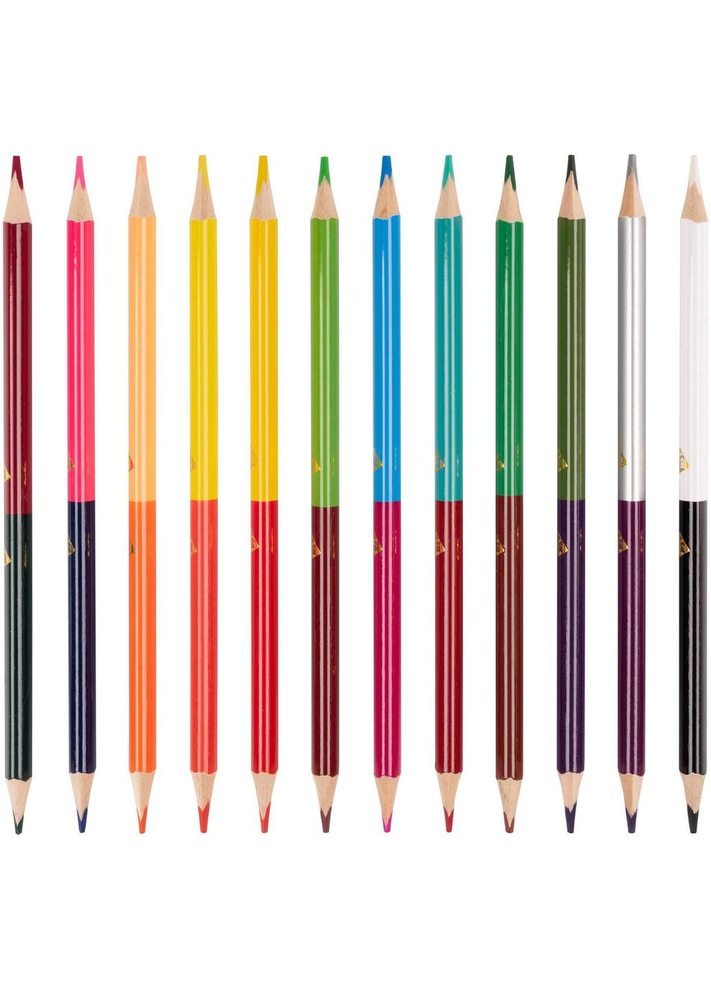 Олівці кольорові Line Friends. Choco love двосторонні 12 шт. 24 кольори () Yes 290746 (337470907)