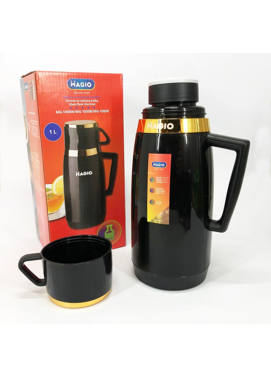 Термос со стеклянной колбой, Питьевой термос Magio MG-1050B (351375999)