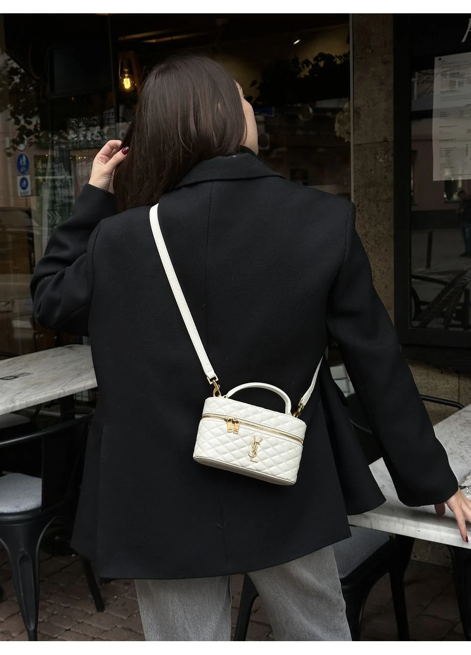 Сумка жіноча Gaby Vanity Leather Shoulder Bag Cream No Brand (355342207)
