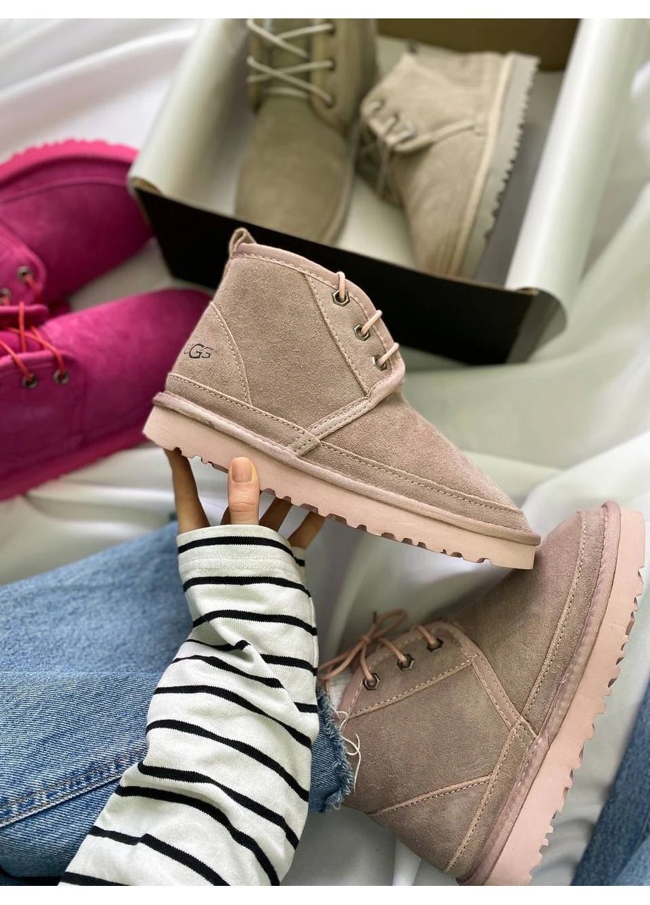 Светло-розовые зимние ботиночки зимние neumel “pink” UGG