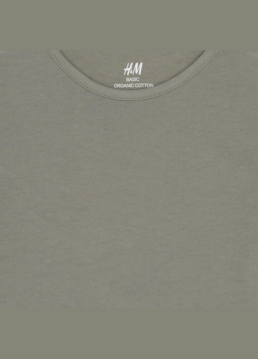 Оливкова (хакі) літня футболка H&M