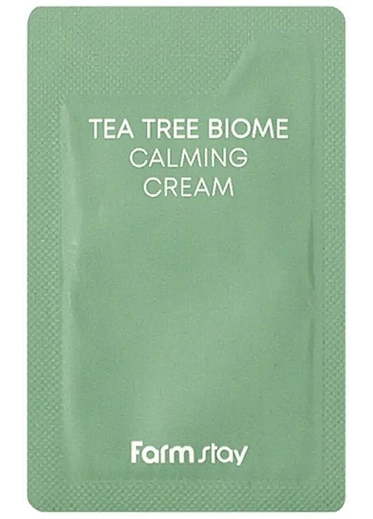 Крем із чайним деревом для проблемної шкіри обличчя Tea Tree Biome Calming Cream (пробник) 1ml (1181326-118855) FarmStay (368636401)