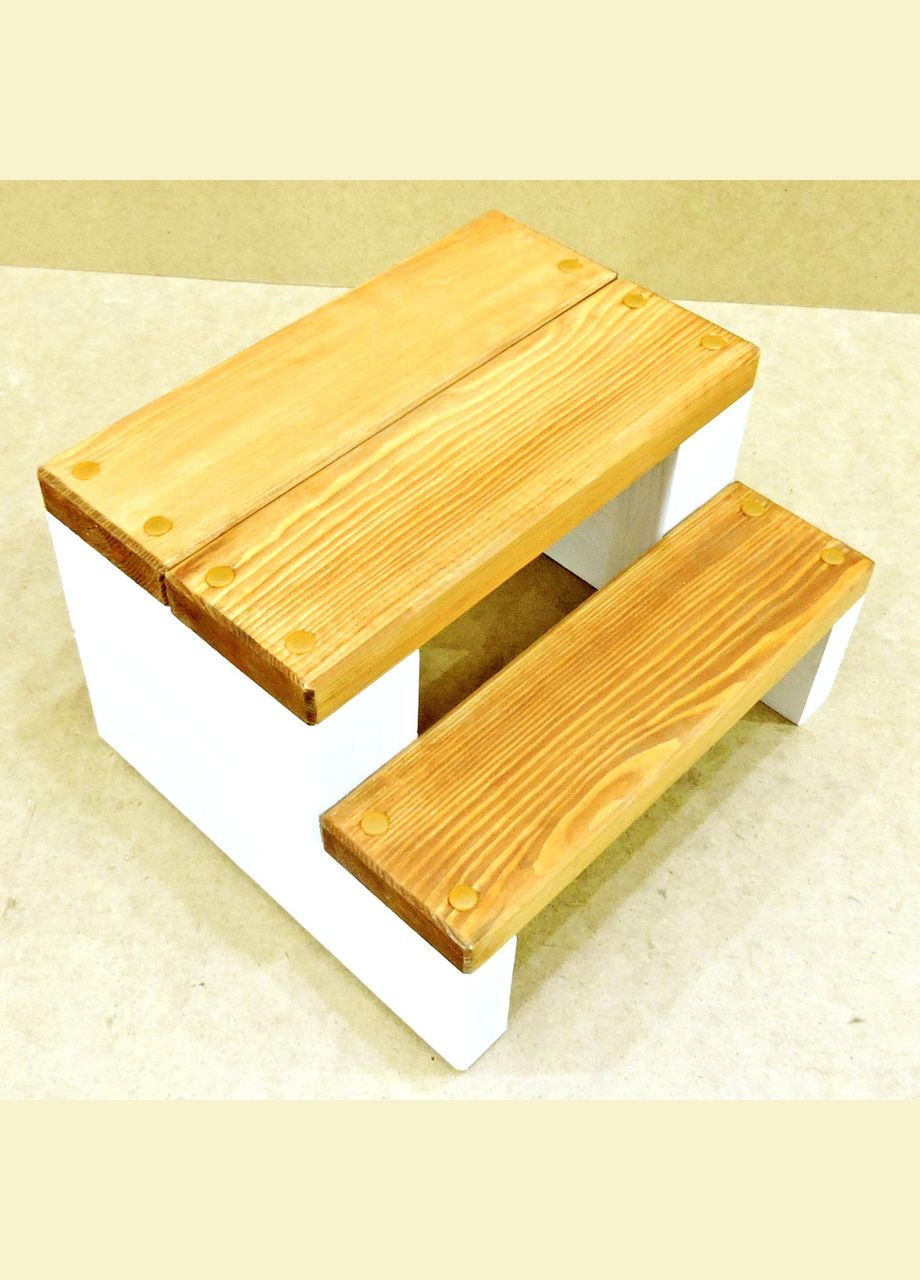 Скамейка-ступенька из дерева Гудзон зефир-карри (ССТ-00032003) No Brand (327847686)