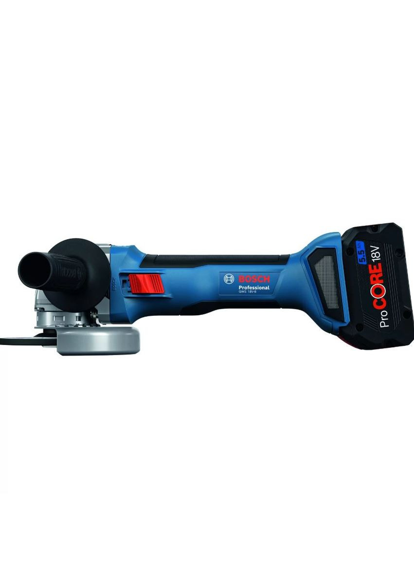 Акумуляторна кутова шліфувальна машина GWS 18V-8 Professional (18 В, 125 мм) болгарка шліфмашинка КШМ без АКБ (26210) Bosch (337990161)