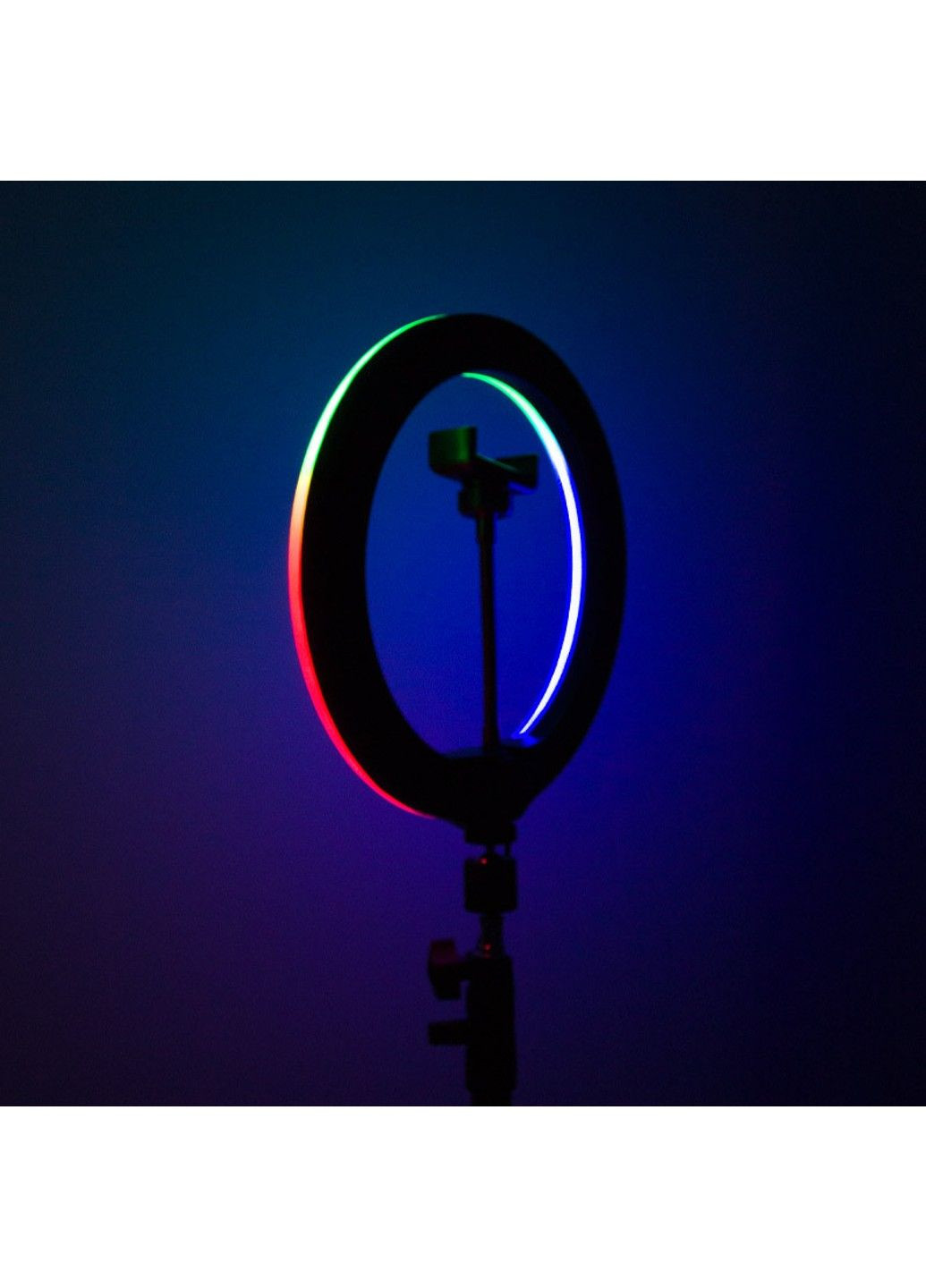 Кольцевая светодиодная LED лампа RGB Arc Ring 10" + tripod 2.1m Epik (291881572)