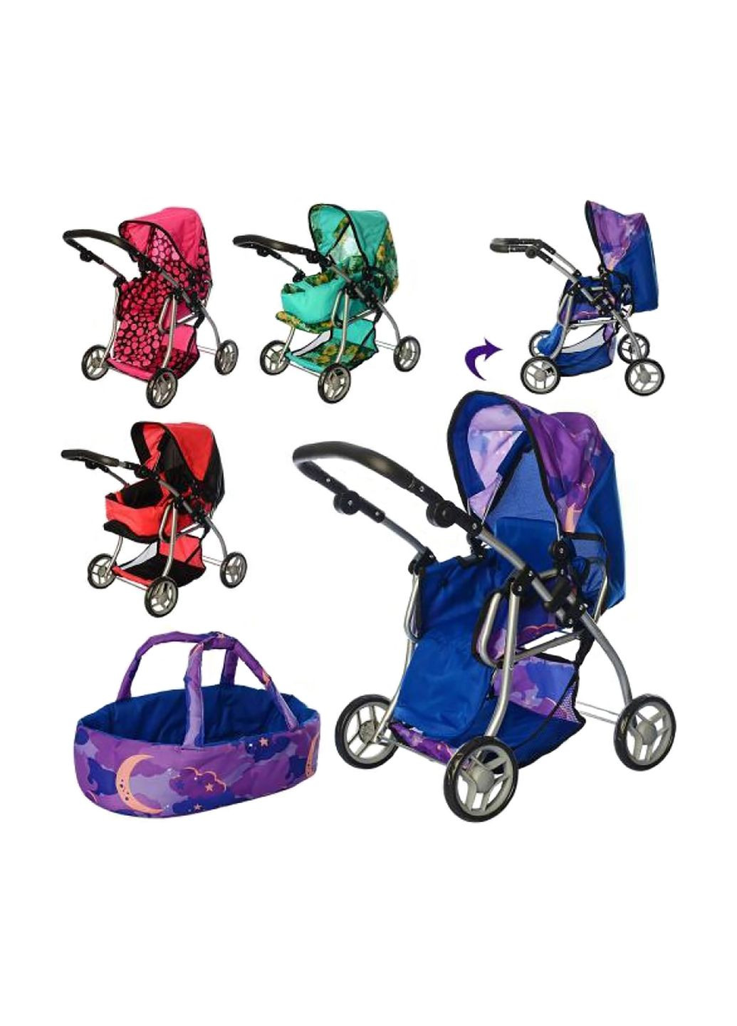 Коляска для куклы цвет разноцветный 00-00107120 Melogo (319106987)