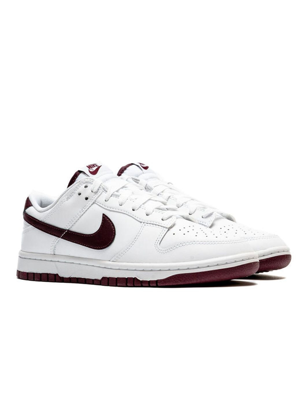 Білі всесезон кросівки чоловічі dunk low retro dv0831-102 весна-осінь шкіра білі Nike