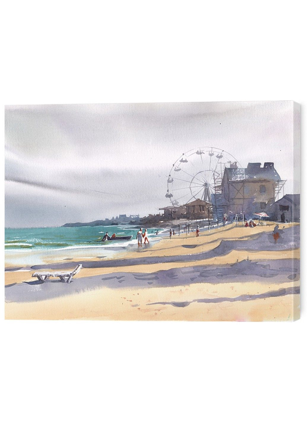 Картина на стіну у вітальню / спальню «Колесо огляду Азовське море» No Brand (324106632)