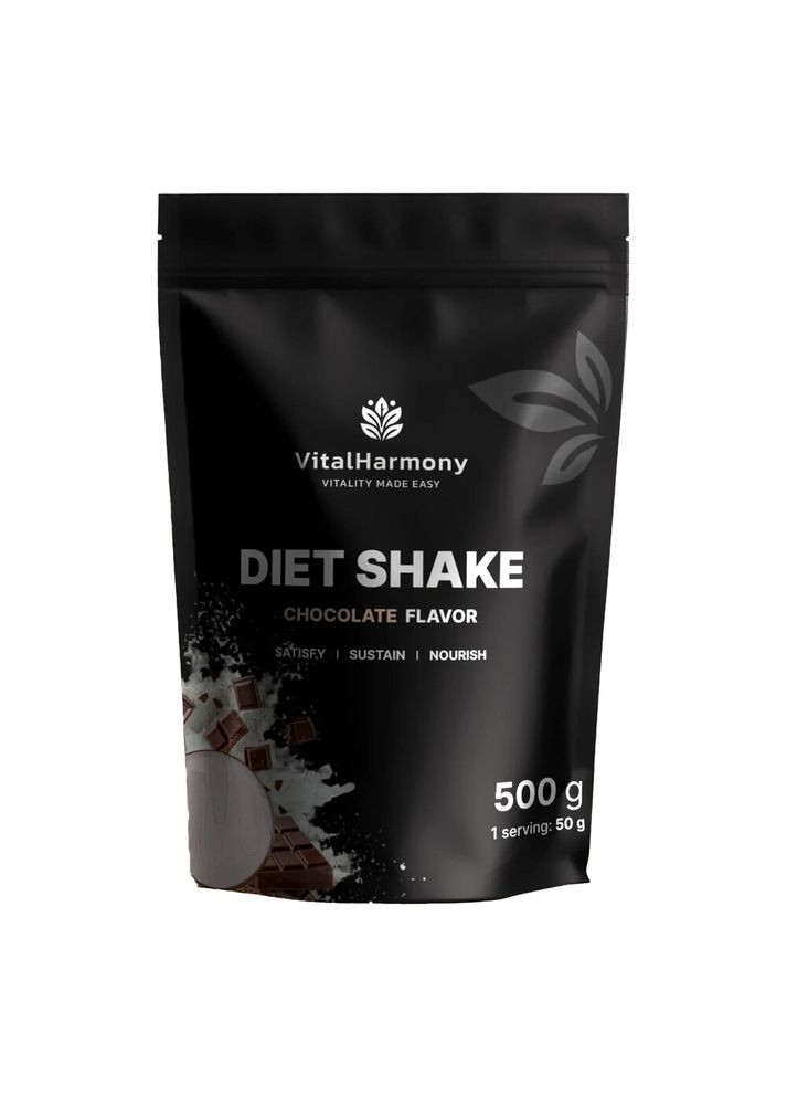 Заменитель питания Diet Shake, 500 грамм - Шоколад VitalHarmony (363113793)