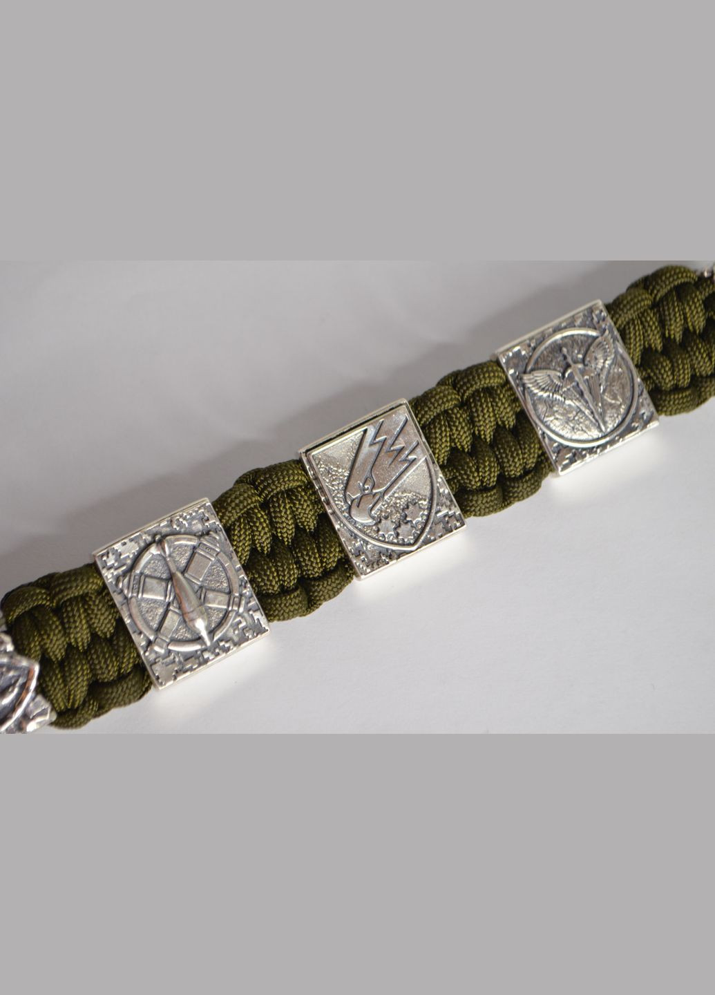 Браслет с казаком, символом Минометчики, 25 ОПДб и ДШВ из мельхиора ручного литья + брелок в подарок No Brand (341738995)