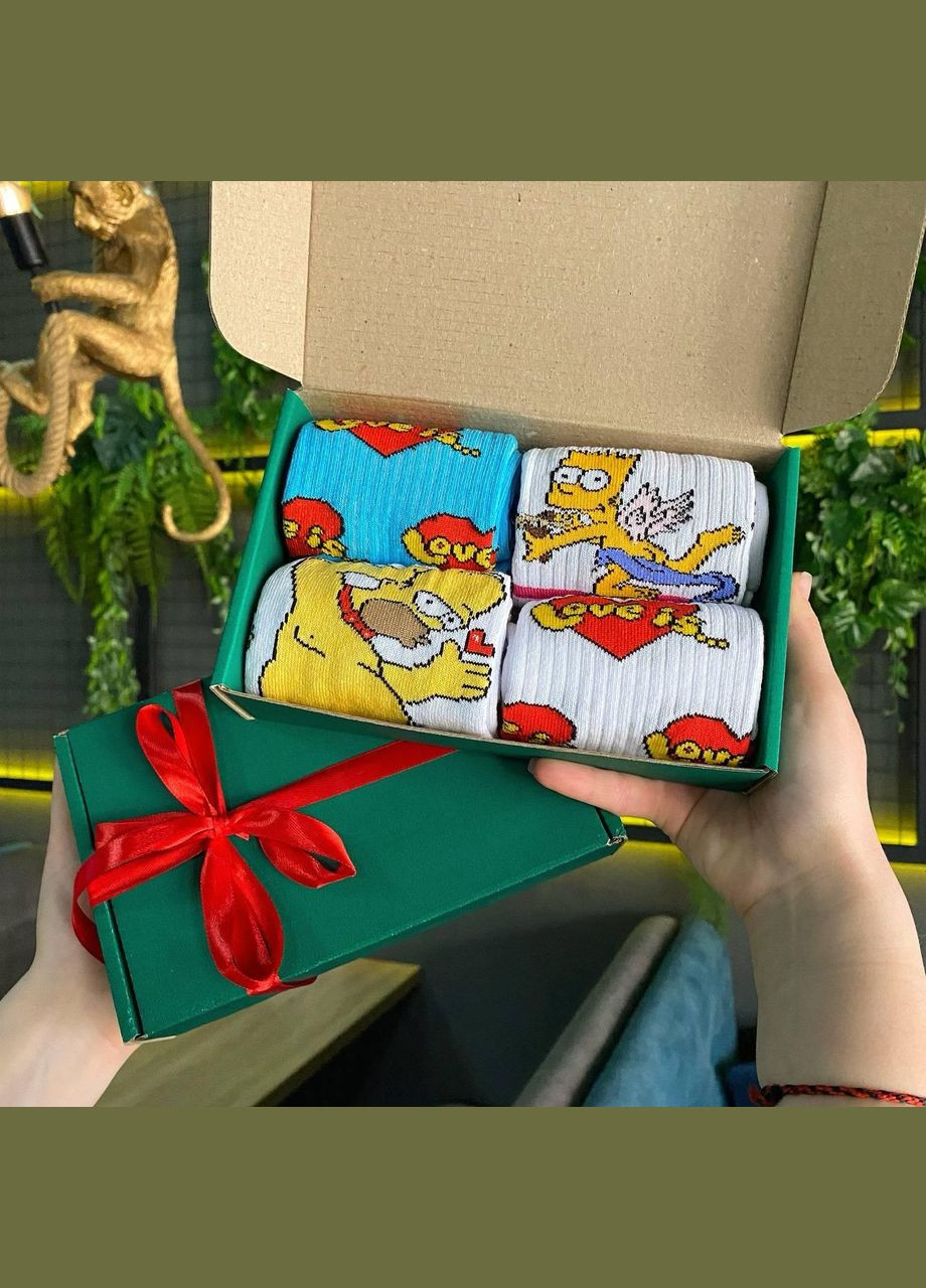 Комбинированные бокс женских подарочных носков 36-41 на 4 пары Vakko (308201768)