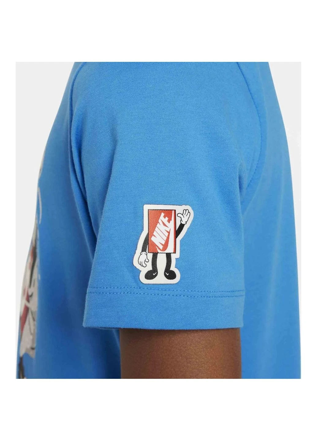 Синяя демисезонная футболка подростковая голубая fn9614-435 Nike SPORTSWEAR BOXY
