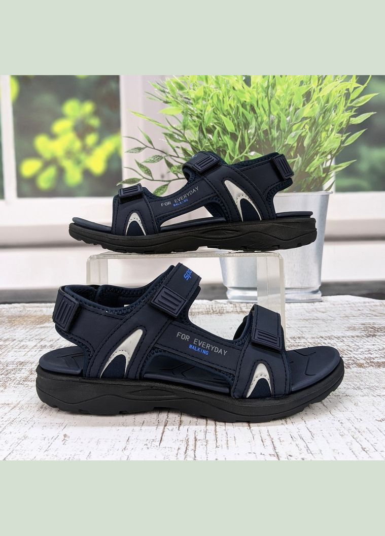 Синие повседневные босоножки детские для мальчика EEBB на липучке