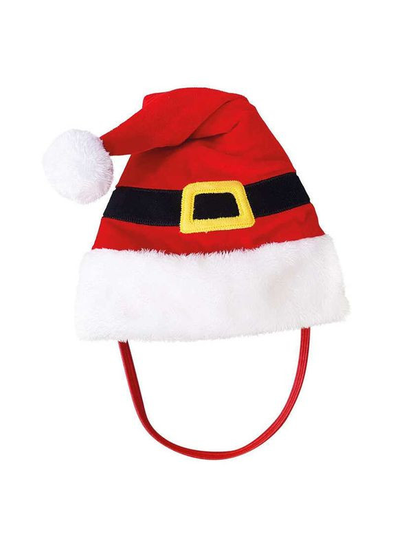 Xmas - Шапка різдвяна плюшева Санта для собак і котів - 14,5х38 см Nobby (372850379)