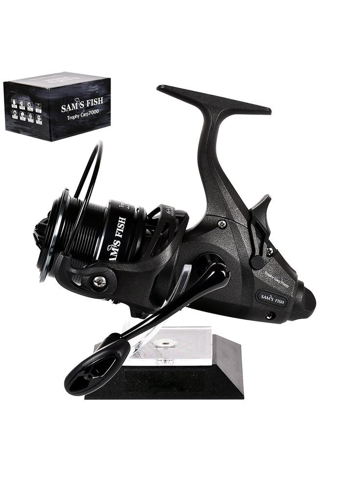 Котушка карпова з бейтранером "Trophy carp" 7000 6+1bb 5.1:1 2 шпулi метал./графiт Home (337093403)