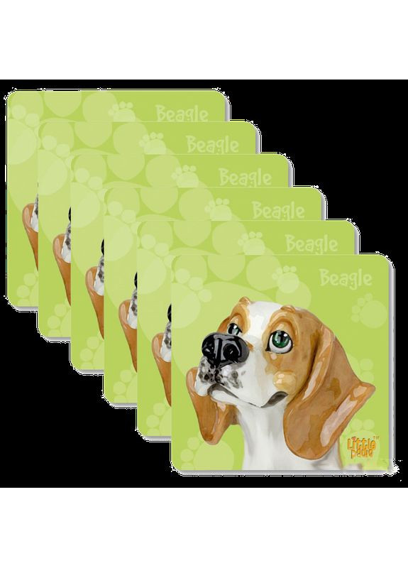 Набор подставок из пробки «Бигль» (6 шт) 10,5х10,5 см Arora Design (301423689)