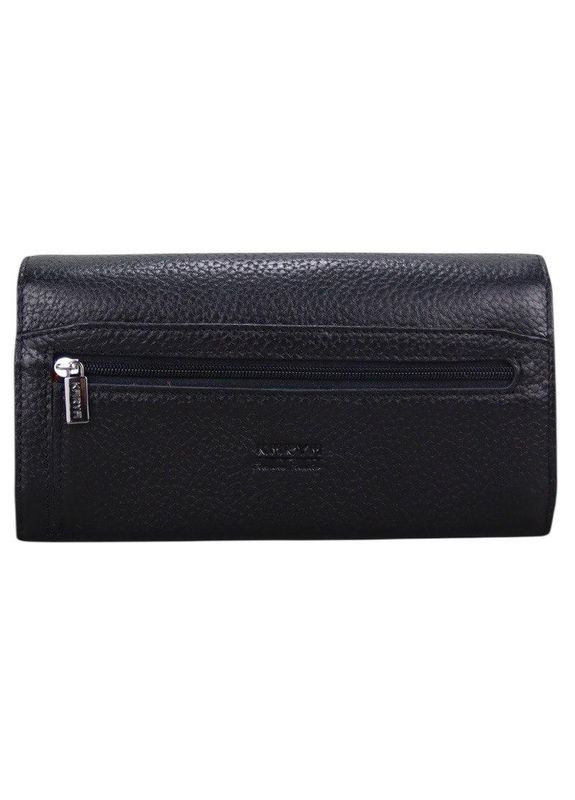 Кошелек женский кожаный черно-красный 1198 Karya (368801394)