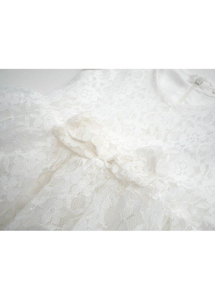 Комбінована сукня мереживна (14320-128g-cream) Breeze (300625022)