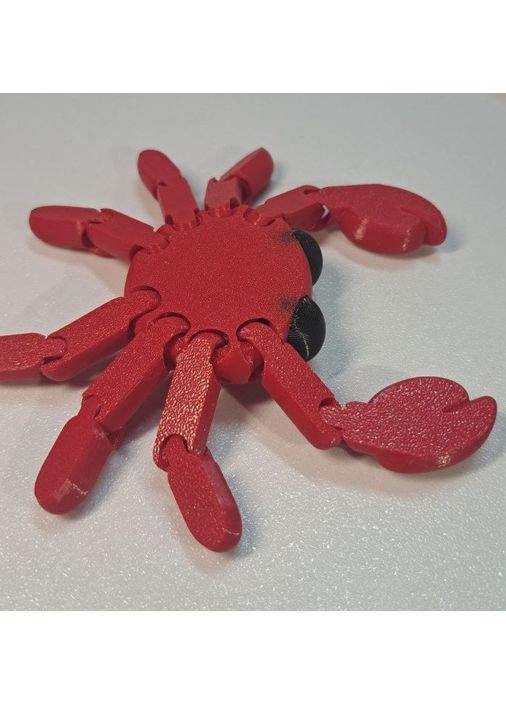 Подвижная флекси игрушка "Краб" 3D печать No Brand (372185978)
