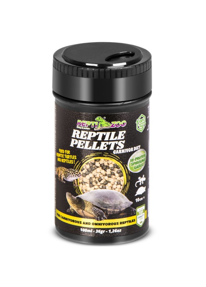 Корм та вітаміни для хижих рептилій Reptile Pellets 250мл Repti-Zoo (327432971)