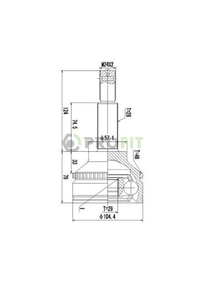 Шрус зовнішній PROfit (368519264)