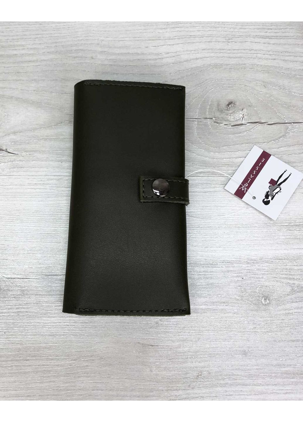 Гаманець жіночий оливковий екошкіра м'який для купюр візиток та дрібниці ProDobro (367267481)