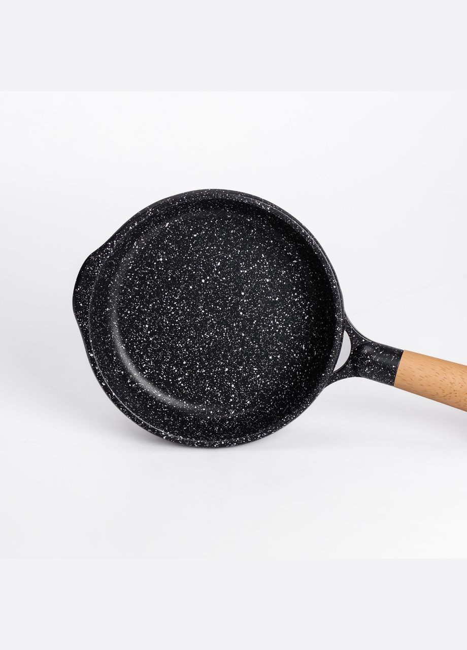 Сковорода алюминиевая с антипригарным мраморным покрытием 20 см, черный MGC (322855527)