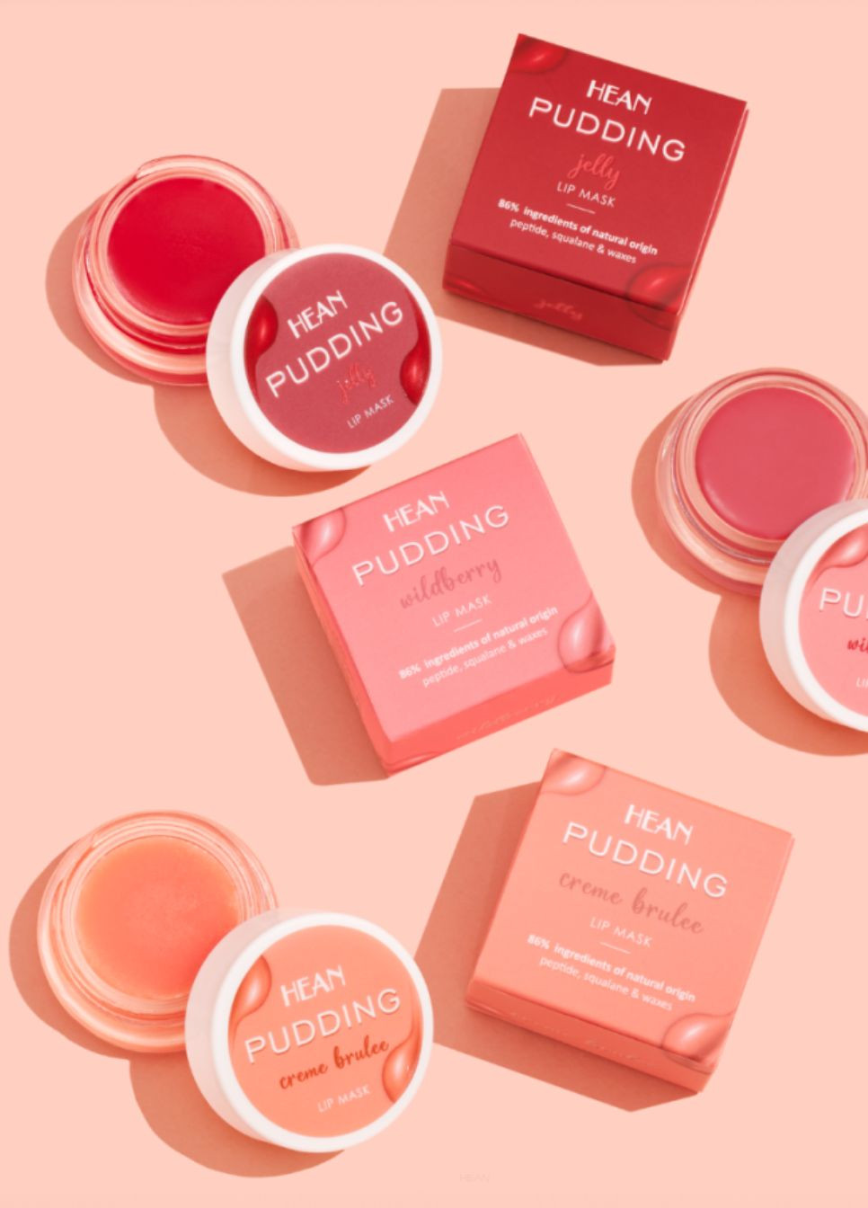 Маска для губ Pudding Wildberry Lip Mask 4 г Hean Lips (324626053)