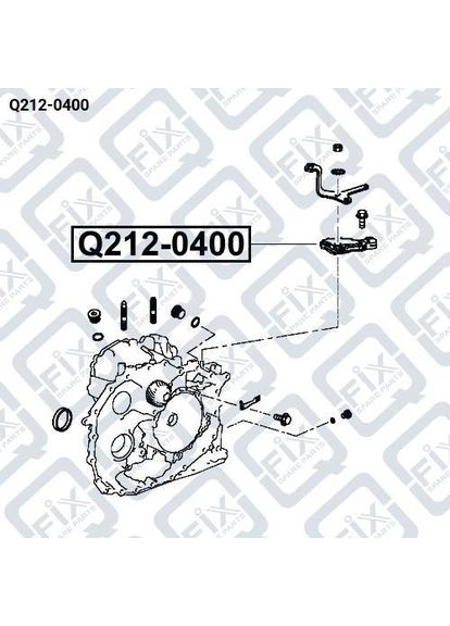 Датчик селектора АКПП Q212-0400 OEM 8617A002 Outlander 2006–2012 Q-FIX (370021562)