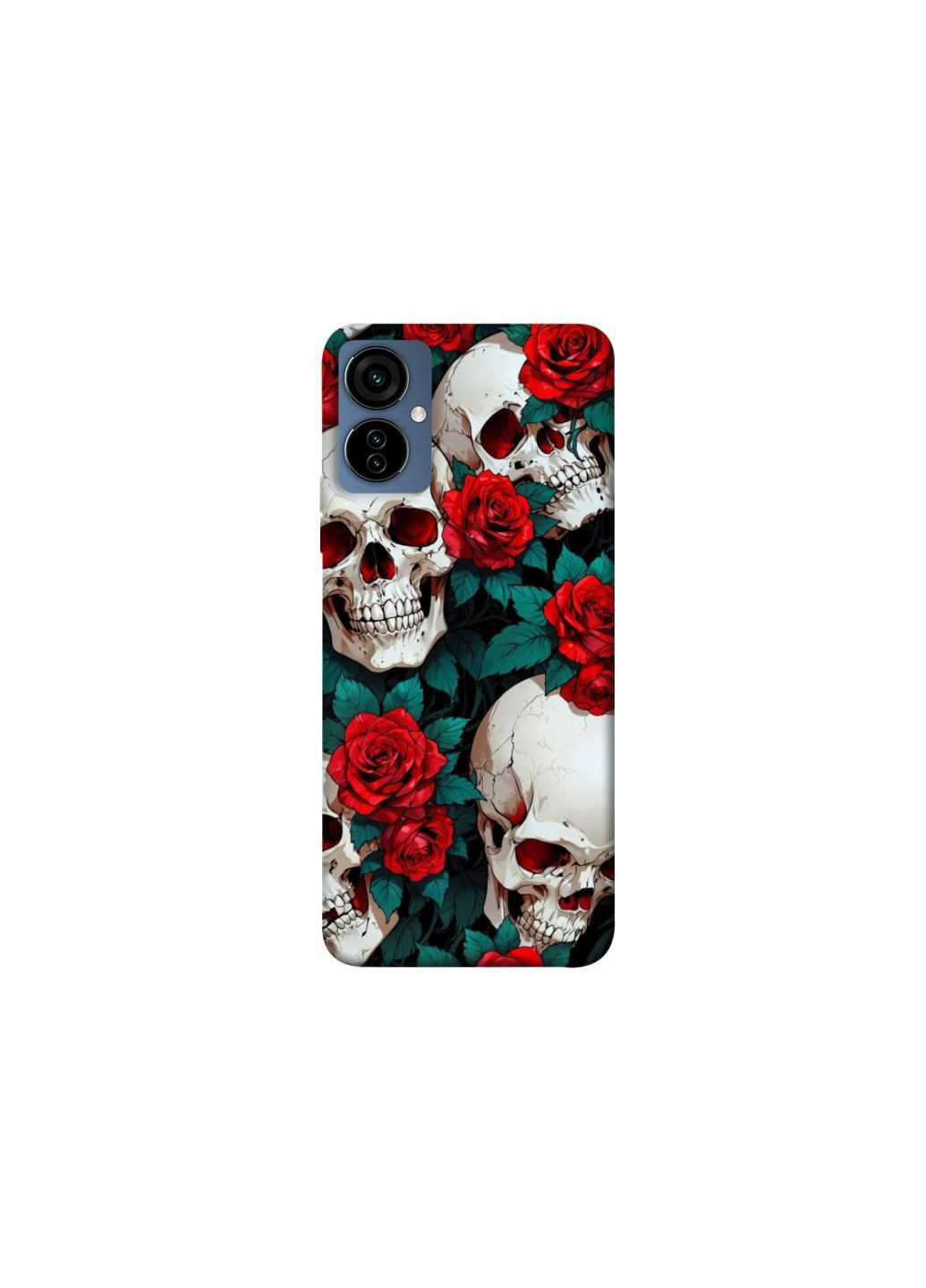 Чохол на TECNO Camon 19 Neo skull and rose Frontalka (349835850)